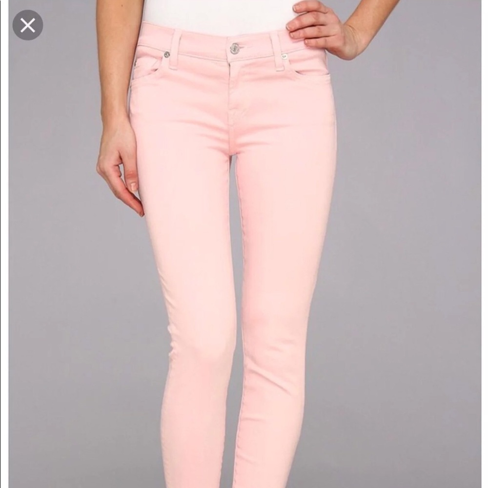 Size 25 light pink 7 for all mankind jeans